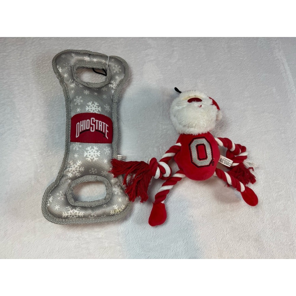 Lot Of Dog Toys Ohio State Christmas